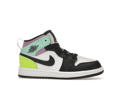Jordan 1 Mid Pastel Black Toe (PS)