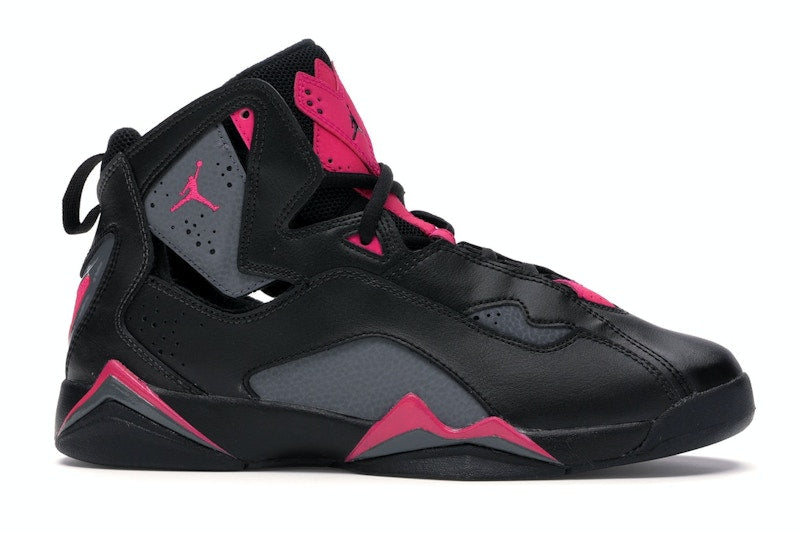 Jordan True Flight Black Dark Grey Deadly Pink (GS)