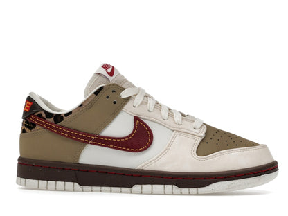 Nike Dunk Low Retro Khaki Team Red Pearl White (Women's)