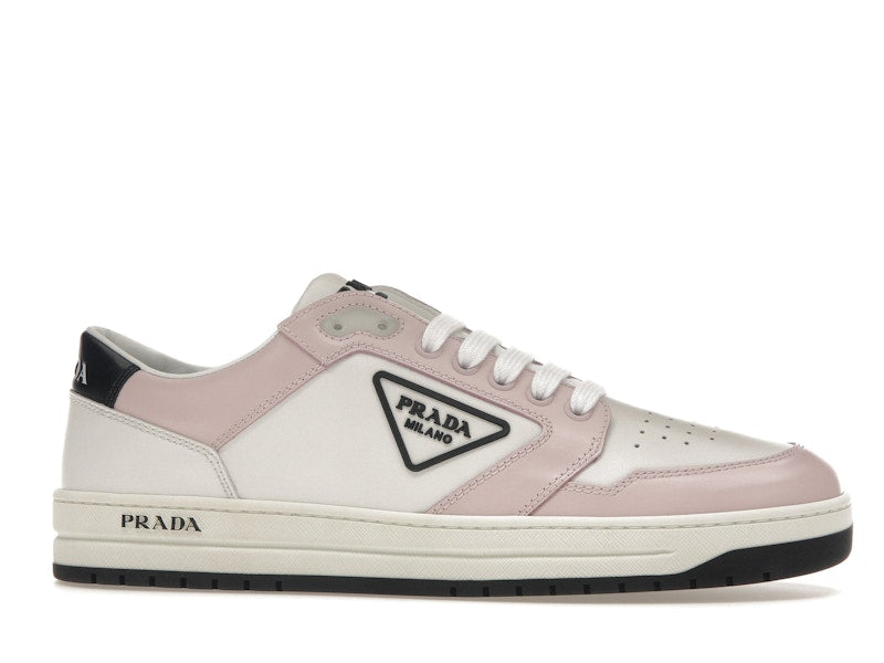 Prada District Sneaker White Pink Perforated Leather (Women's)