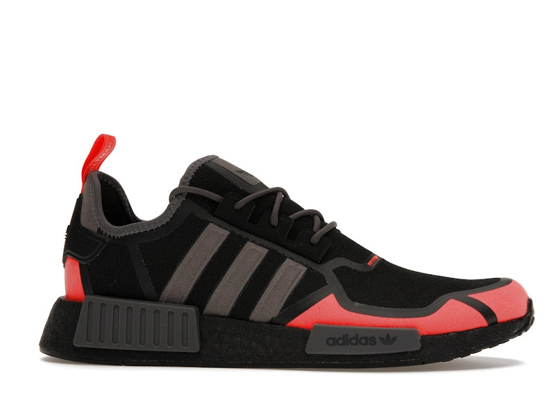 adidas NMD R1 Core Black Solar Red Grey