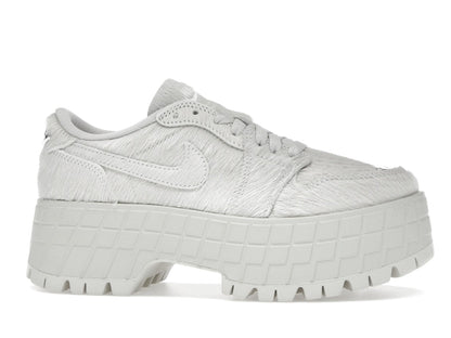 Jordan 1 Low Brooklyn Light Bone Metallic Silver (Women's)