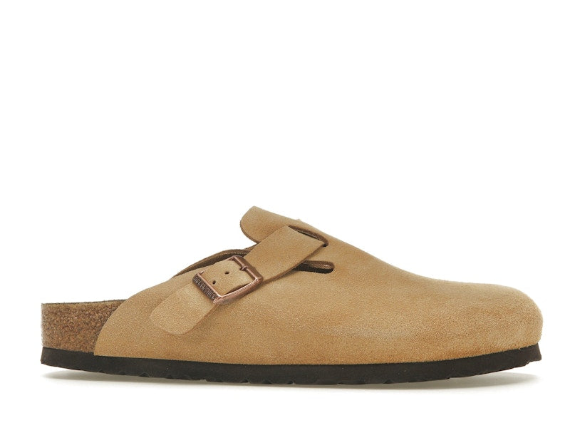Birkenstock Boston Suede Latte Cream