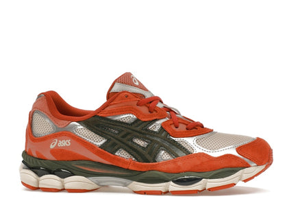 ASICS Gel-NYC Oatmeal Forest Green Orange