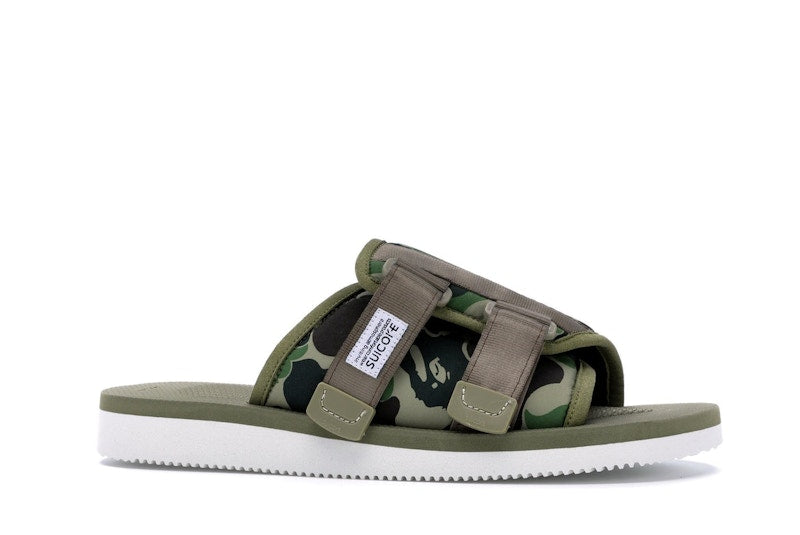 Suicoke x Bape ABC Kaw-Ape Green