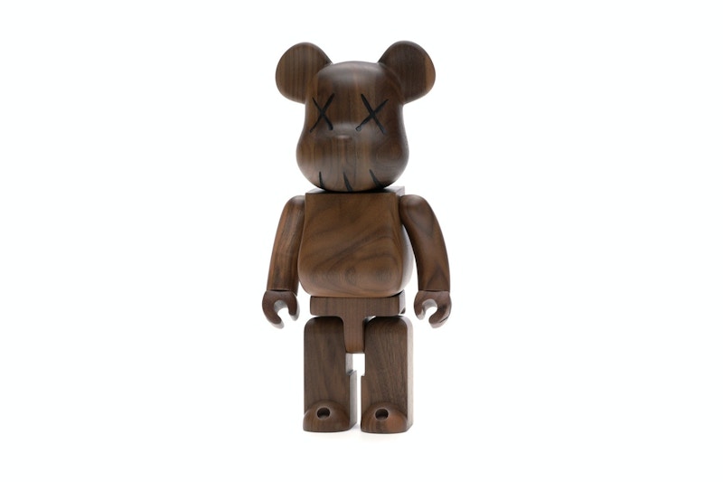 Bearbrick WORLD WIDE TOUR KAWS (Karimoku Wood) 400% Wood