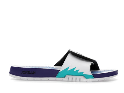 Jordan Hydro 5 Retro Slide White New Emerald Grape Ice Black