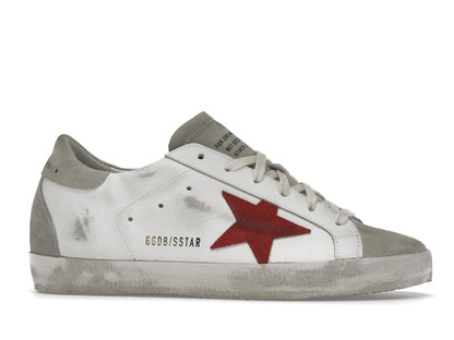 Golden Goose Super-Star White Grey Red (Women's)