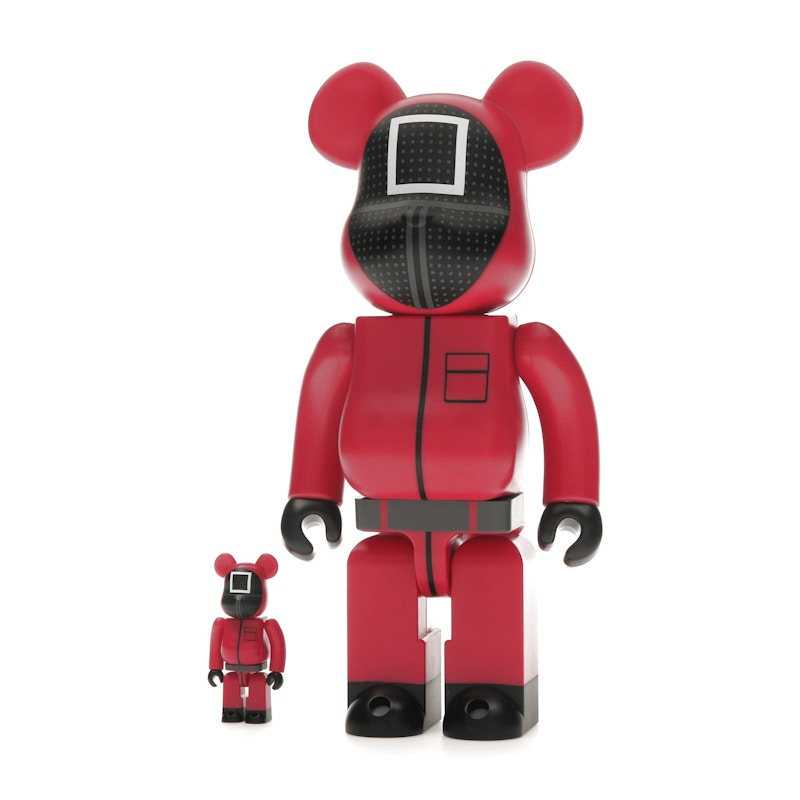 Bearbrick x Squid Game Guard (Square) 100% & 400% Set