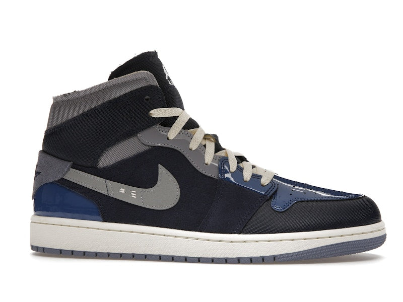 Jordan 1 Mid SE Craft Obsidian French Blue Ashen Slate White