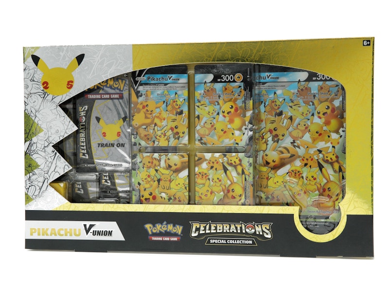 Pokémon TCG 25th Anniversary Celebrations Pikachu V Union Special Collection Box