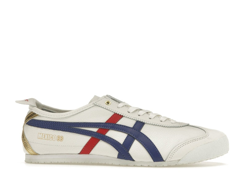 Onitsuka Tiger Mexico 66 White Blue Red Metallic Gold