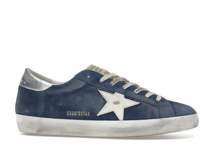 Golden Goose Super-Star Aviator Blue Cream Silver
