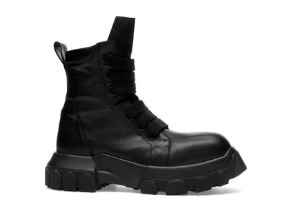 Rick Owens Lido Jumbo Laced Bozo Tractor Black
