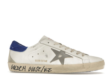 Golden Goose Super-Star White Snake Blue