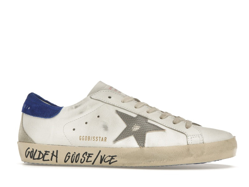 Golden Goose Super-Star White Snake Blue