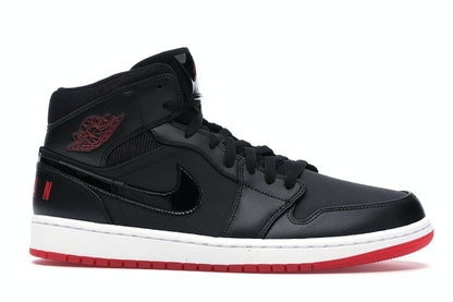 Jordan 1 Mid Black University Red