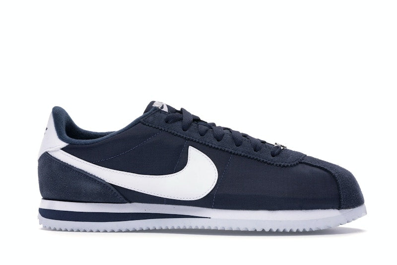 Nike Cortez Basic Nylon Obsidian White-Metallic Silver