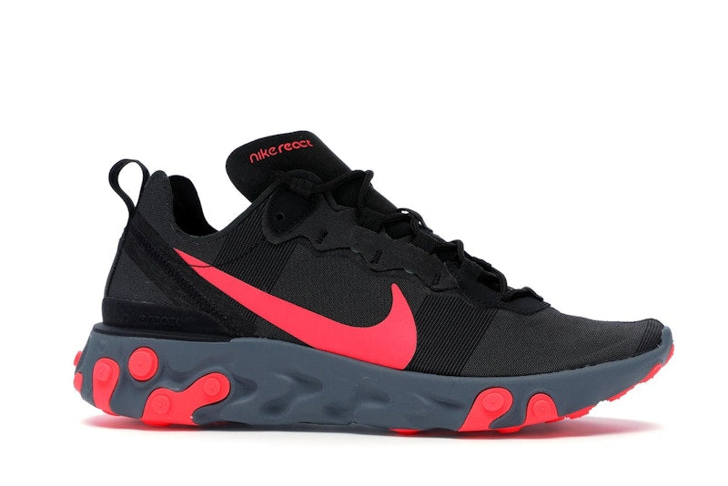 Nike React Element 55 Black Solar Red