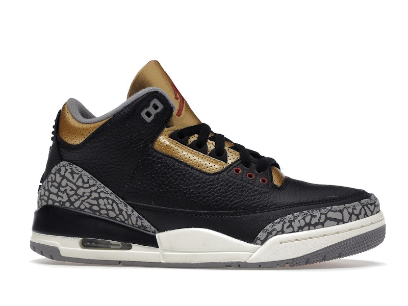 Jordan 3 Retro Black Cement Gold (Women's)