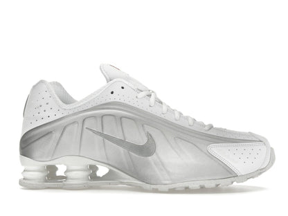 Nike Shox R4 White Bright Crimson Metallic Silver