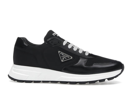 Prada PRAX 01 Sneakers Re-Nylon Brushed Leather Black White
