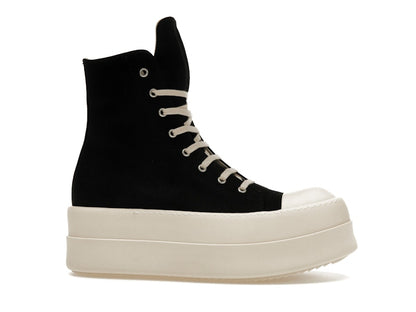 Rick Owens DRKSHDW Mega Bumper Canvas Sneaks Black Milk