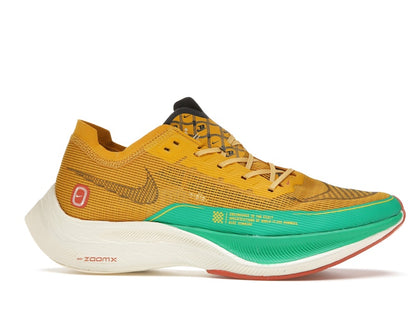 Nike ZoomX Vaporfly Next% 2 1972 Dark Sulfur Stadium Green