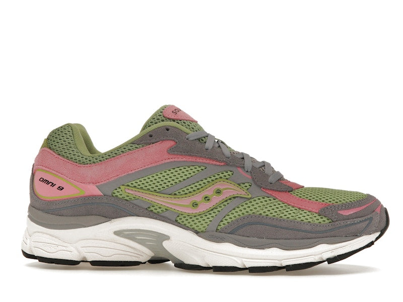 Saucony ProGrid Omni 9 Premium Grey Green Pink