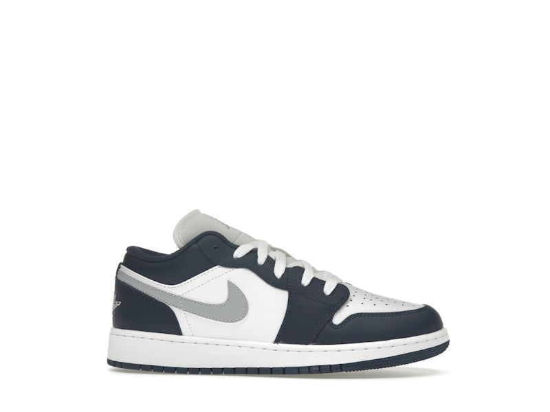 Jordan 1 Low Midnight Navy Wolf Grey (GS)