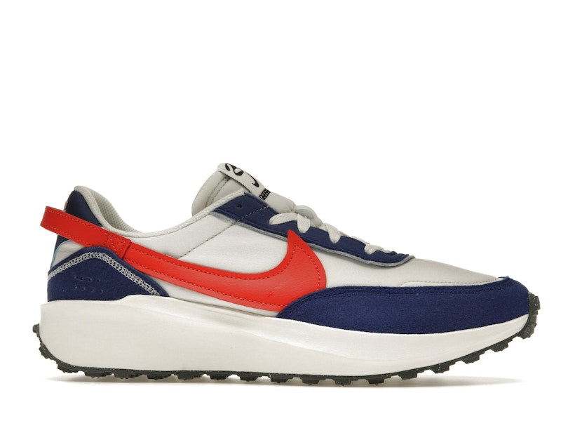 Nike Waffle Debut Swoosh Habanero Red Old Royal