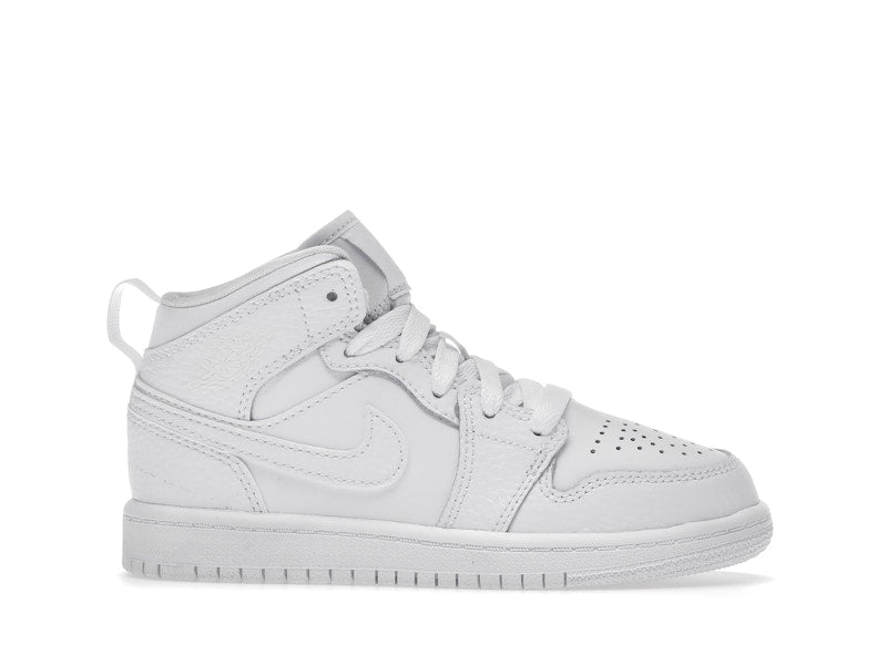 Jordan 1 Mid Triple White (2021) (PS)