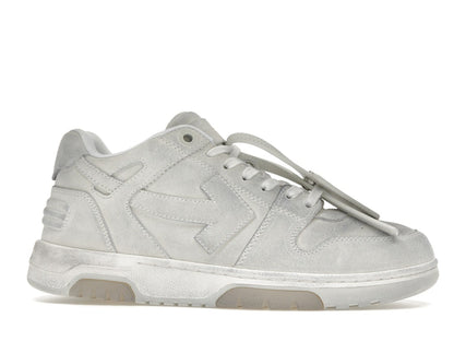 OFF-WHITE Out Of Office OOO Low Tops White Distressed
