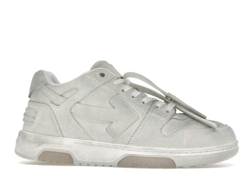 OFF-WHITE Out Of Office OOO Low Tops White Distressed