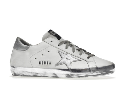 Golden Goose Super-Star White Silver Sparkle (Women's)