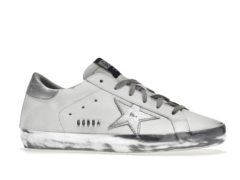 Golden Goose Super-Star White Silver Sparkle (Women's)
