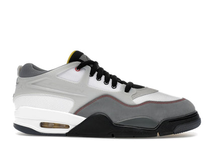 Jordan 4 RM Premium White Black Smoke Grey Fire Red