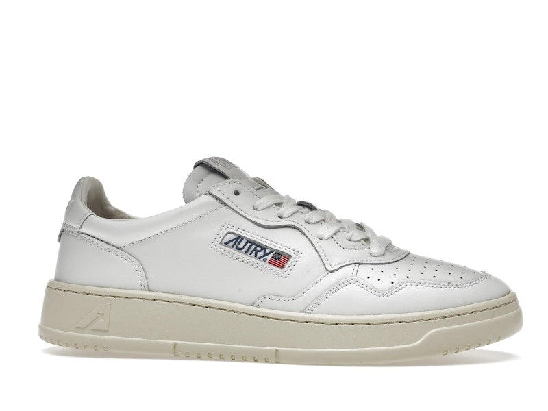 Autry Medalist Leather Low White