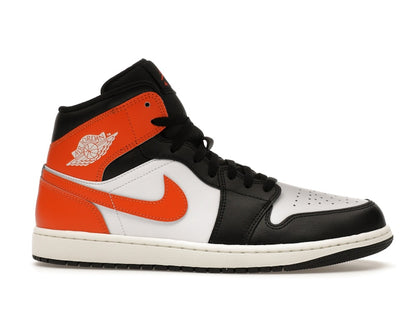 Jordan 1 Mid Black Toe Starfish