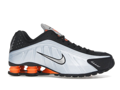 Nike Shox R4 Blue Tint Total Orange Black Metallic Silver (Women's)