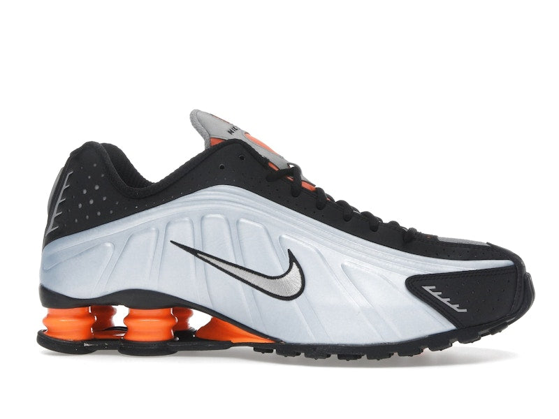 Nike Shox R4 Blue Tint Total Orange Black Metallic Silver (Women's)