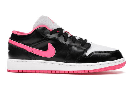 Jordan 1 Low Black White Hyper Pink (GS)