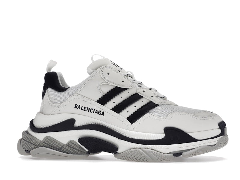 Balenciaga x adidas Triple S White Black