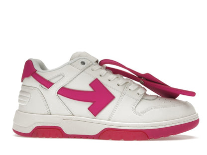 OFF-WHITE Out Of Office Calf Leather White Fuchsia (Women's)