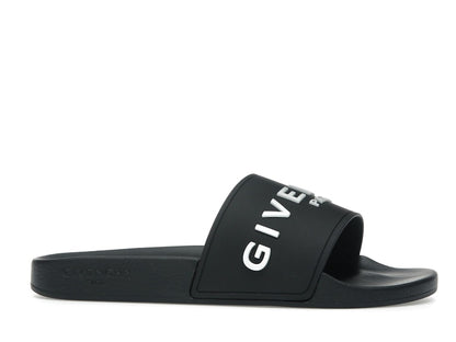 Givenchy Paris Slide Sandals Black