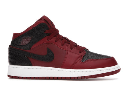 Jordan 1 Mid Team Red Black White (GS)