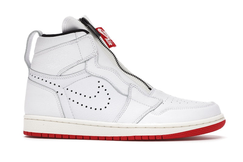 Jordan 1 Retro High Zip White University Red