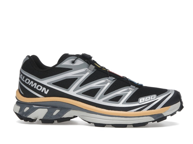 Salomon XT-6 Black Footwear Silver Warm Apricot