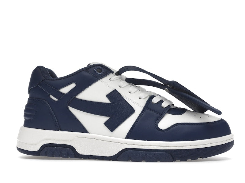 OFF-WHITE Out Of Office "OOO" Low Tops Dark Blue White
