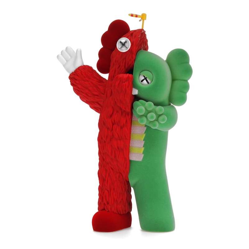 KAWS KACHAMUKKU Vinyl Figure Green/Red